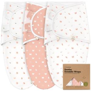 imageKeaBabies 3Pack Organic Baby Swaddle Sleep Sacks  Swaddles for Newborns Infant 03 Months Baby Girls Boys Soft ampamp Snug Newborn Sleep Sack Nursery Swaddling Blankets NordicButterflies