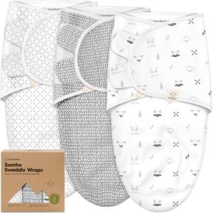 imageKeaBabies 3Pack Organic Baby Swaddle Sleep Sacks  Swaddles for Newborns Infant 03 Months Baby Girls Boys Soft ampamp Snug Newborn Sleep Sack Nursery Swaddling Blankets NordicNordic