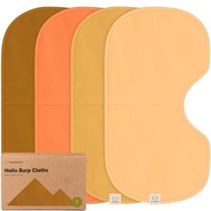imageKeaBabies 4Pack Baby Burp Cloths Baby Girl Boy  Organic Cotton Burp Cloth Extra Large Absorbent Soft Burping Cloths ampamp Bibs Set for Babies Newborn Burp Clothes Thick Burp Rags FleurPhase