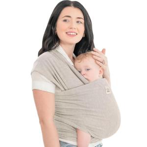 imageKeaBabies Baby Wrap Carrier  All in 1 Original Baby Carrier Newborn to Toddler Sling Easy to Wear Hands Free Bonding Lightweight Breathable Infant Wraps Trendy BlackStone Gray