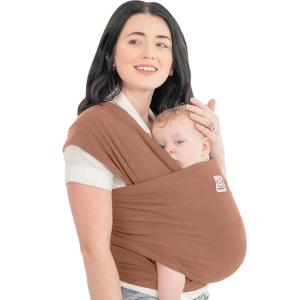 imageKeaBabies Baby Wrap Carrier  All in 1 Original Baby Carrier Newborn to Toddler Sling Easy to Wear Hands Free Bonding Lightweight Breathable Infant Wraps Trendy BlackTerracotta