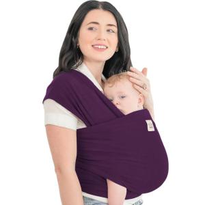 imageKeaBabies Baby Wrap Carrier  All in 1 Original Baby Carrier Newborn to Toddler Sling Easy to Wear Hands Free Bonding Lightweight Breathable Infant Wraps Trendy BlackRoyal Purple