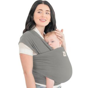 imageKeaBabies Baby Wrap Carrier  All in 1 Original Baby Carrier Newborn to Toddler Sling Easy to Wear Hands Free Bonding Lightweight Breathable Infant Wraps Trendy BlackGraphite