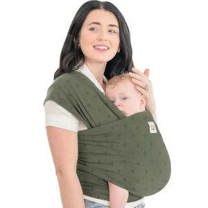 imageKeaBabies Baby Wrap Carrier  All in 1 Original Baby Carrier Newborn to Toddler Sling Easy to Wear Hands Free Bonding Lightweight Breathable Infant Wraps Trendy BlackForest Berries