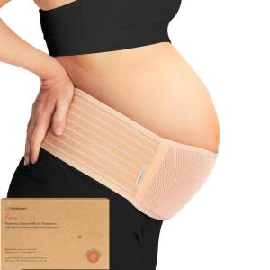imageKeaBabies Maternity Belly Bands for Pregnant Women  Soft ampamp Breathable Pregnancy Belly Support Band Adjustable Maternity Belt for Back Pelvic Support Comfortable Easy to Use Classic Ivory MLClassic Ivory