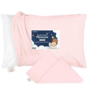 imageKeaBabies Toddler Pillowcase 13quotx18quot  Organic Cotton Toddler Pillowcase for Kids Boys Girls Soft ampamp Durable Cotton Cover for Miniature Sleepy Pillows Cute Colors Pillow Sold Separately VroomMist Pink