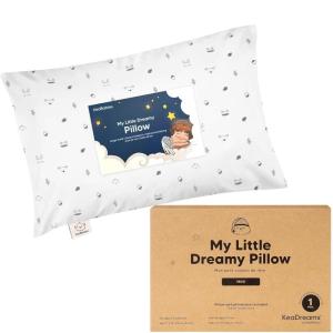 imageMini Toddler Pillow with Pillowcase  9x13 My Little Dreamy Travel Kids Pillow for Sleeping Toddler Bed Small Tiny Organic Cotton Pillowcase Soft ampamp Breathable Kids 24 Years Old PolarAcorn