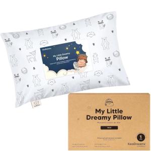 imageMini Toddler Pillow with Pillowcase  9x13 My Little Dreamy Travel Kids Pillow for Sleeping Toddler Bed Small Tiny Organic Cotton Pillowcase Soft ampamp Breathable Kids 24 Years Old PolarKeafriends