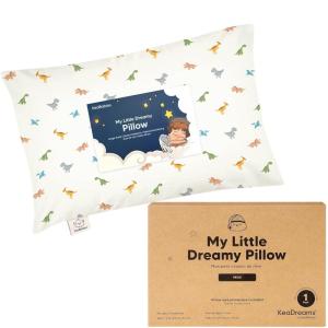 imageMini Toddler Pillow with Pillowcase  9x13 My Little Dreamy Travel Kids Pillow for Sleeping Toddler Bed Small Tiny Organic Cotton Pillowcase Soft ampamp Breathable Kids 24 Years Old PolarRoarsome