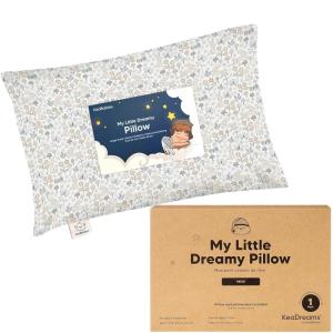 imageMini Toddler Pillow with Pillowcase  9x13 My Little Dreamy Travel Kids Pillow for Sleeping Toddler Bed Small Tiny Organic Cotton Pillowcase Soft ampamp Breathable Kids 24 Years Old PolarPrairie