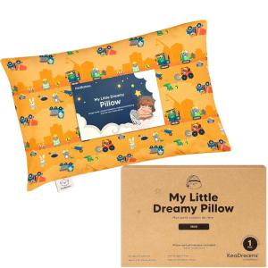 imageMini Toddler Pillow with Pillowcase  9x13 My Little Dreamy Travel Kids Pillow for Sleeping Toddler Bed Small Tiny Organic Cotton Pillowcase Soft ampamp Breathable Kids 24 Years Old PolarLittle Builders
