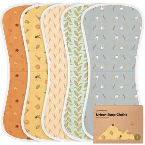 imageOrganic Burp Cloths Baby Boy ampamp Girl  5Pack Super Absorbent Cotton Burping Cloths for Babies Soft ampamp Plush Newborn Spit Up Rags Infant Towels for Milk Spit Up Unisex Large 21quot x 10quot CountrysideCountryside