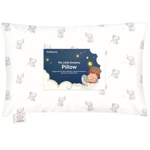 imageToddler Pillow with Pillowcase  13x18 My Little Dreamy Kids Travel Bed Pillows for Sleeping Organic Cotton Small Pillowcase Soft ampamp Breathable Machine Washable Toddlers 25 Years Old Soft WhiteElly