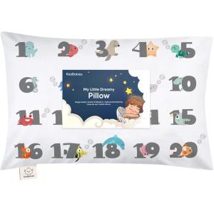 imageToddler Pillow with Pillowcase  13x18 My Little Dreamy Kids Travel Bed Pillows for Sleeping Organic Cotton Small Pillowcase Soft ampamp Breathable Machine Washable Toddlers 25 Years Old Soft WhiteKea123