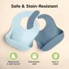imageKeaBabies 2Pack Silicone Baby Bibs for Eating  Sturdy FoodGrade Silicone Bibs for Babies Girl Boy Large Food Catcher Clean ampamp Put On Easily Waterproof Toddler Feeding Essentials ButterfliesOcean