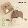 image2Pack Pack and Play Sheets Waterproof Mini Crib Sheets Fitted  Organic Cotton Pack N Play Sheets for Graco Pack and Play Mattress Playard Baby Crib Sheets Neutral for BoyGirlToddler MaritimeLatte
