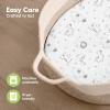 image2pk Waterproof Bassinet Sheets Girls Boys Cotton  33x17 Universal Bassinet Mattress Pad Protector Cover Compatible with GracoBaby DelightChiccoHalo Bassinest Swivel Sleeper Fitted WoodlandKeasafari