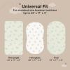 image2pk Waterproof Bassinet Sheets Girls Boys Cotton  33x17 Universal Bassinet Mattress Pad Protector Cover Compatible with GracoBaby DelightChiccoHalo Bassinest Swivel Sleeper Fitted WoodlandElly