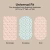 image2pk Waterproof Bassinet Sheets Girls Boys Cotton  33x17 Universal Bassinet Mattress Pad Protector Cover Compatible with GracoBaby DelightChiccoHalo Bassinest Swivel Sleeper Fitted WoodlandBeach Day
