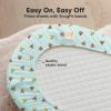 image2pk Waterproof Bassinet Sheets Girls Boys Cotton  33x17 Universal Bassinet Mattress Pad Protector Cover Compatible with GracoBaby DelightChiccoHalo Bassinest Swivel Sleeper Fitted WoodlandBeach Day