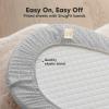 image2pk Waterproof Bassinet Sheets Girls Boys Cotton  33x17 Universal Bassinet Mattress Pad Protector Cover Compatible with GracoBaby DelightChiccoHalo Bassinest Swivel Sleeper Fitted WoodlandNordic