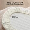 image2pk Waterproof Bassinet Sheets Girls Boys Cotton  33x17 Universal Bassinet Mattress Pad Protector Cover Compatible with GracoBaby DelightChiccoHalo Bassinest Swivel Sleeper Fitted WoodlandPine Grove