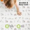 image2Pack Mini Crib Sheets Fitted  38x26 Pack N Play Sheets for Pack and Play Mattress Organic Cotton Soft ampamp Breathable Playard Bedding Neutral Mini Toddler Bed Cover for Boys Girls ButterfliesSavannah