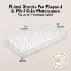 image2Pack Mini Crib Sheets Fitted  38x26 Pack N Play Sheets for Pack and Play Mattress Organic Cotton Soft ampamp Breathable Playard Bedding Neutral Mini Toddler Bed Cover for Boys Girls ButterfliesKeasafari