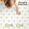 image2Pack Mini Crib Sheets Fitted  38x26 Pack N Play Sheets for Pack and Play Mattress Organic Cotton Soft ampamp Breathable Playard Bedding Neutral Mini Toddler Bed Cover for Boys Girls ButterfliesNibblesBruce