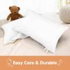 imageKeaBabies Toddler Pillowcase 13quotx18quot  Organic Cotton Toddler Pillowcase for Kids Boys Girls Soft ampamp Durable Cotton Cover for Miniature Sleepy Pillows Cute Colors Pillow Sold Separately FantasySoft White