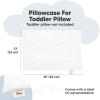 imageKeaBabies Toddler Pillowcase 13quotx18quot  Organic Cotton Toddler Pillowcase for Kids Boys Girls Soft ampamp Durable Cotton Cover for Miniature Sleepy Pillows Cute Colors Pillow Sold Separately FantasySoft White