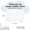 imageKeaBabies Toddler Pillowcase 13quotx18quot  Organic Cotton Toddler Pillowcase for Kids Boys Girls Soft ampamp Durable Cotton Cover for Miniature Sleepy Pillows Cute Colors Pillow Sold Separately FantasySoft White