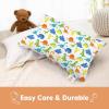 imageKeaBabies Toddler Pillowcase 13quotx18quot  Organic Cotton Toddler Pillowcase for Kids Boys Girls Soft ampamp Durable Cotton Cover for Miniature Sleepy Pillows Cute Colors Pillow Sold Separately FantasyHappy Dino