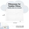 imageKeaBabies Toddler Pillowcase 13quotx18quot  Organic Cotton Toddler Pillowcase for Kids Boys Girls Soft ampamp Durable Cotton Cover for Miniature Sleepy Pillows Cute Colors Pillow Sold Separately FantasySoft White