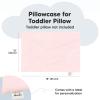 imageKeaBabies Toddler Pillowcase 13quotx18quot  Organic Cotton Toddler Pillowcase for Kids Boys Girls Soft ampamp Durable Cotton Cover for Miniature Sleepy Pillows Cute Colors Pillow Sold Separately FantasyMist Pink