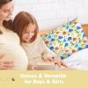 imageKeaBabies Toddler Pillowcase 13quotx18quot  Organic Cotton Toddler Pillowcase for Kids Boys Girls Soft ampamp Durable Cotton Cover for Miniature Sleepy Pillows Cute Colors Pillow Sold Separately FantasyHappy Dino