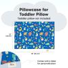imageKeaBabies Toddler Pillowcase 13quotx18quot  Organic Cotton Toddler Pillowcase for Kids Boys Girls Soft ampamp Durable Cotton Cover for Miniature Sleepy Pillows Cute Colors Pillow Sold Separately FantasyDinoworld
