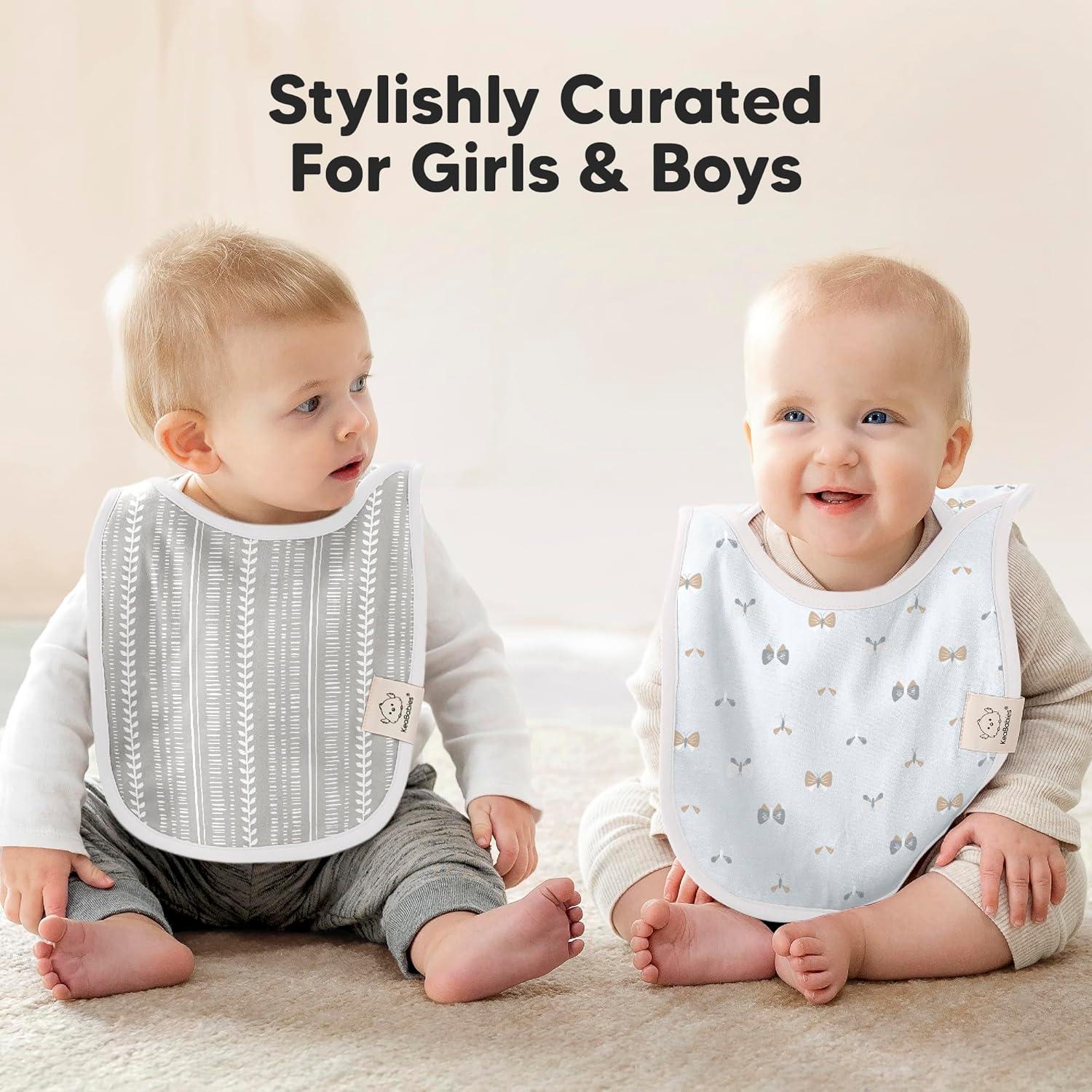 image8Pack Baby Bibs for Boys Girls  Pullover Bibs for Drooling Teething Baby Girl ampamp Boy Toddler Newborn Soft ampamp Absorbent Cute Colors Large Torso Coverage Keep Infant Clean ampamp Dry MauvePrairie