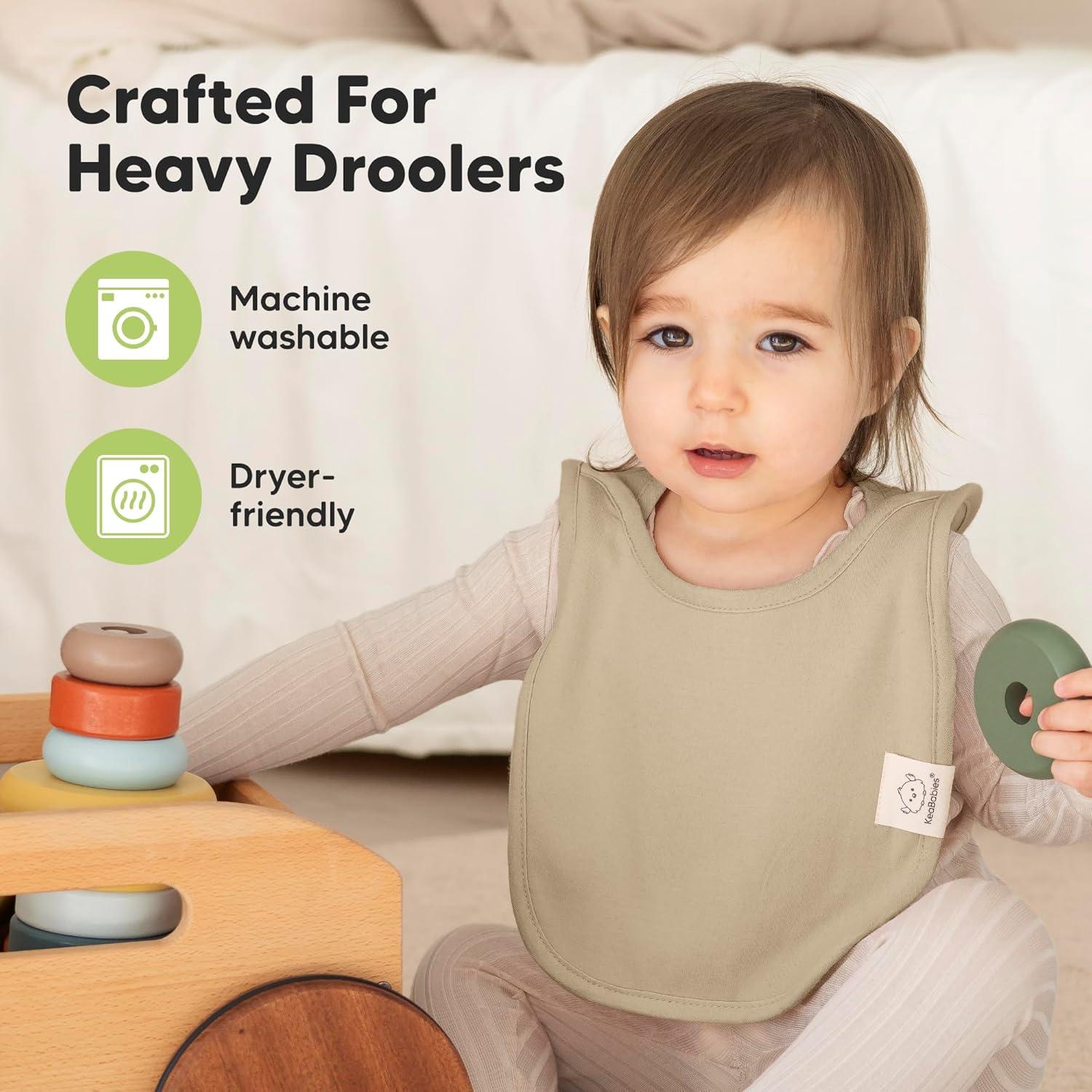 image8Pack Baby Bibs for Boys Girls  Pullover Bibs for Drooling Teething Baby Girl ampamp Boy Toddler Newborn Soft ampamp Absorbent Cute Colors Large Torso Coverage Keep Infant Clean ampamp Dry MauveSahara