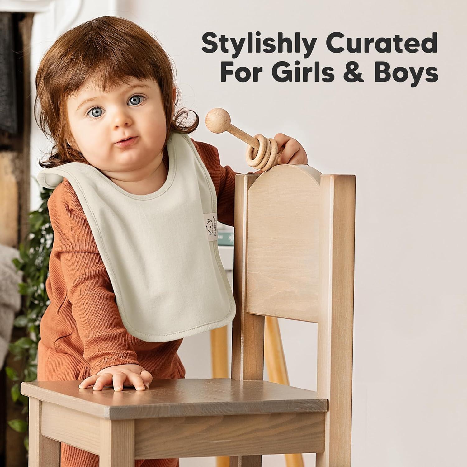 image8Pack Baby Bibs for Boys Girls  Pullover Bibs for Drooling Teething Baby Girl ampamp Boy Toddler Newborn Soft ampamp Absorbent Cute Colors Large Torso Coverage Keep Infant Clean ampamp Dry MauveEmbrace