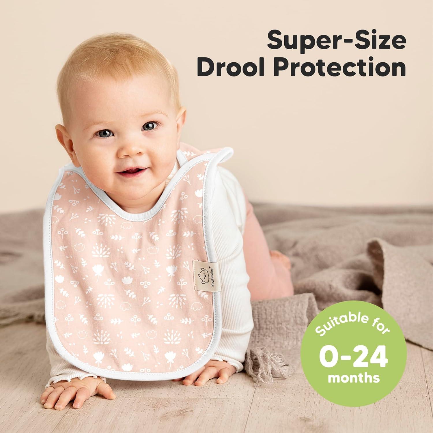 image8Pack Baby Bibs for Boys Girls  Pullover Bibs for Drooling Teething Baby Girl ampamp Boy Toddler Newborn Soft ampamp Absorbent Cute Colors Large Torso Coverage Keep Infant Clean ampamp Dry MauveFleur