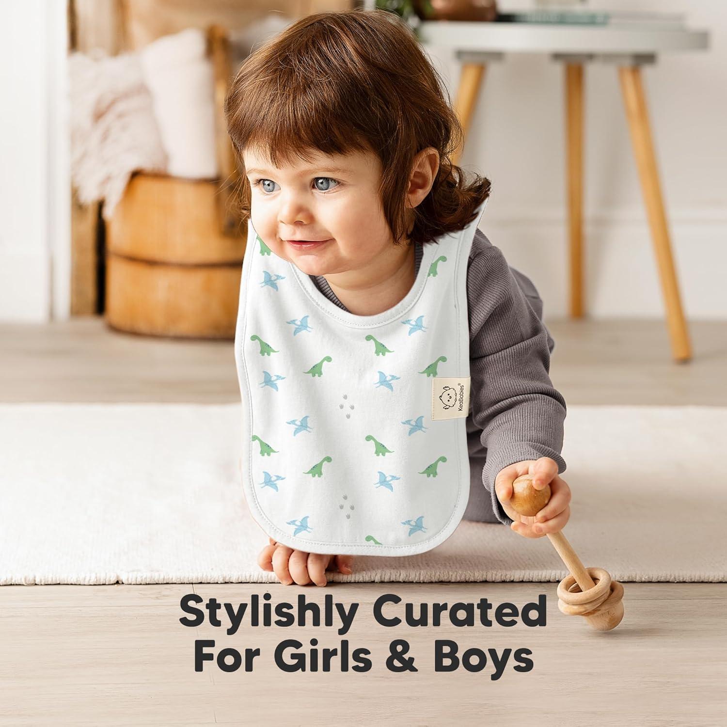 image8Pack Baby Bibs for Boys Girls  Pullover Bibs for Drooling Teething Baby Girl ampamp Boy Toddler Newborn Soft ampamp Absorbent Cute Colors Large Torso Coverage Keep Infant Clean ampamp Dry MauveRoarsome