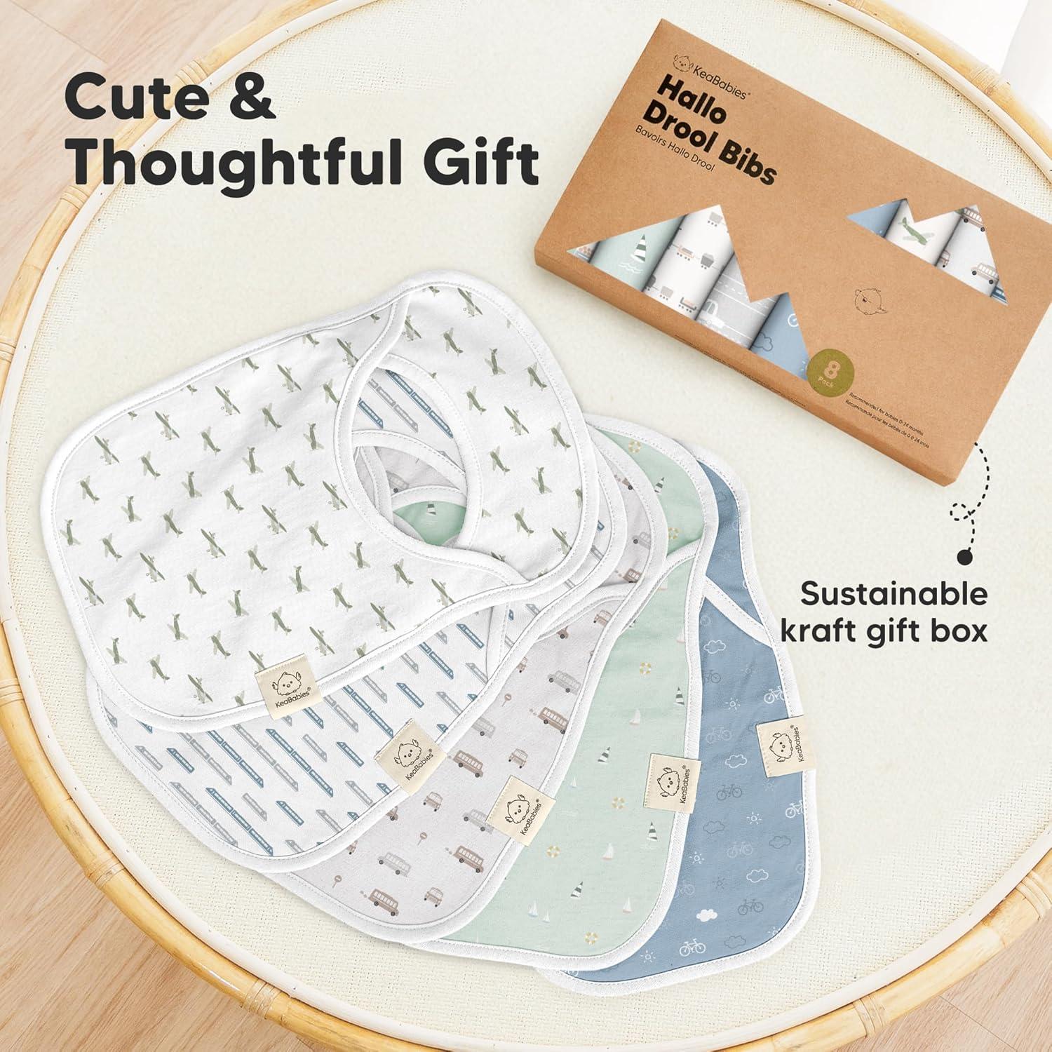 image8Pack Baby Bibs for Boys Girls  Pullover Bibs for Drooling Teething Baby Girl ampamp Boy Toddler Newborn Soft ampamp Absorbent Cute Colors Large Torso Coverage Keep Infant Clean ampamp Dry MauveVessels