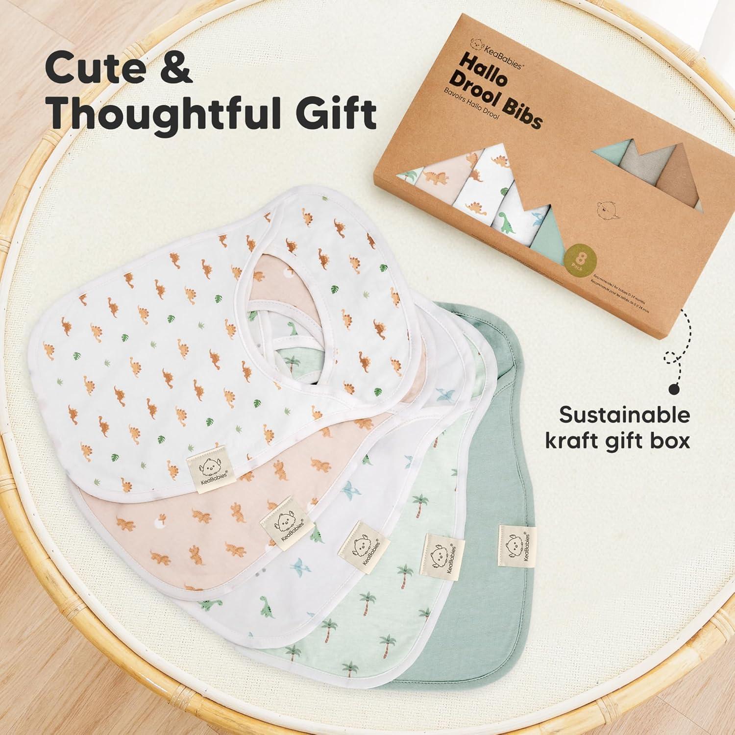 image8Pack Baby Bibs for Boys Girls  Pullover Bibs for Drooling Teething Baby Girl ampamp Boy Toddler Newborn Soft ampamp Absorbent Cute Colors Large Torso Coverage Keep Infant Clean ampamp Dry MauveRoarsome