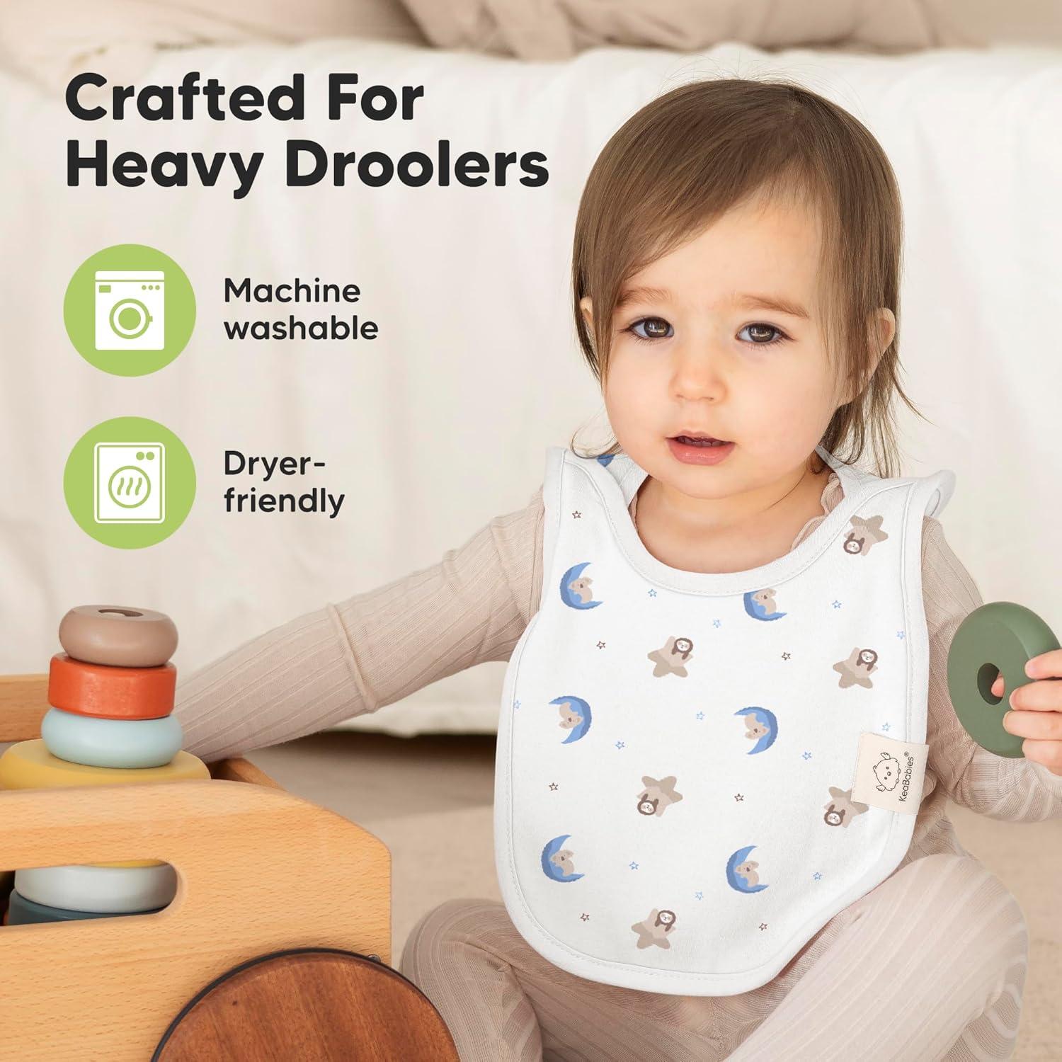 image8Pack Baby Bibs for Boys Girls  Pullover Bibs for Drooling Teething Baby Girl ampamp Boy Toddler Newborn Soft ampamp Absorbent Cute Colors Large Torso Coverage Keep Infant Clean ampamp Dry MauveCosmo