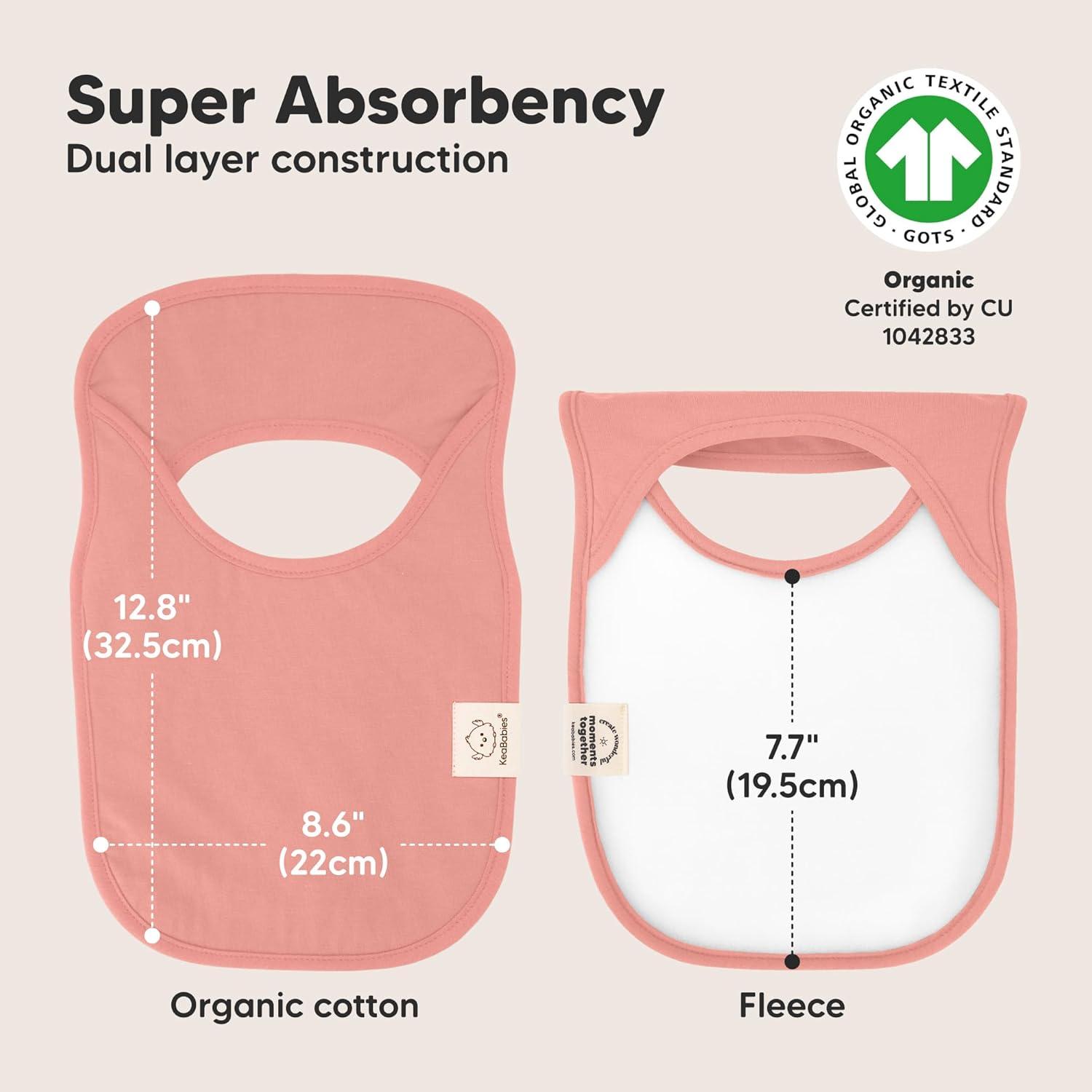 image8Pack Baby Bibs for Boys Girls  Pullover Bibs for Drooling Teething Baby Girl ampamp Boy Toddler Newborn Soft ampamp Absorbent Cute Colors Large Torso Coverage Keep Infant Clean ampamp Dry MauveButterflies