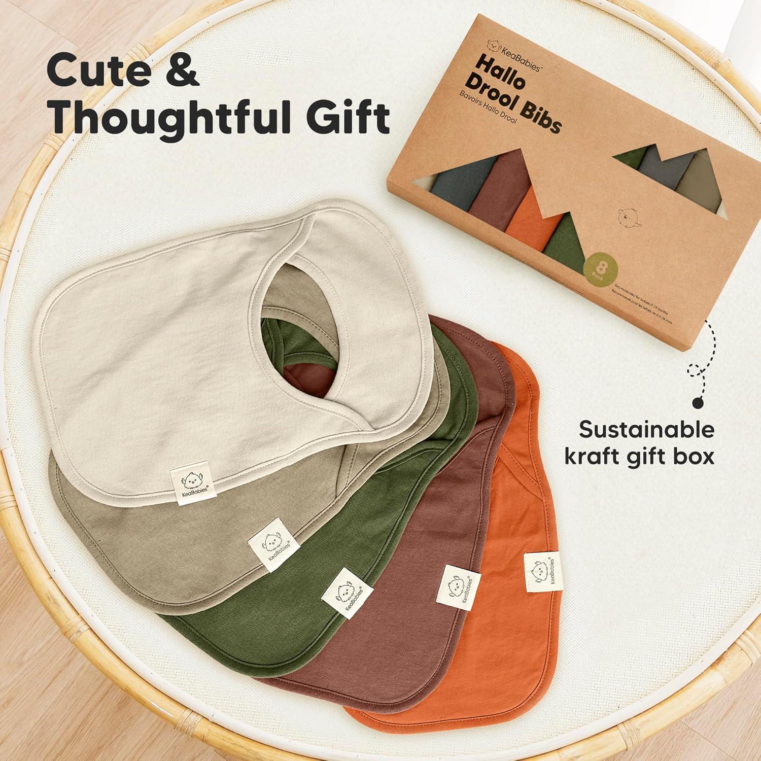 image8Pack Baby Bibs for Boys Girls  Pullover Bibs for Drooling Teething Baby Girl ampamp Boy Toddler Newborn Soft ampamp Absorbent Cute Colors Large Torso Coverage Keep Infant Clean ampamp Dry MauveBrick