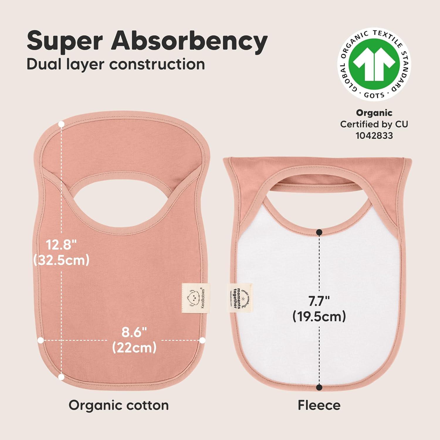 image8Pack Baby Bibs for Boys Girls  Pullover Bibs for Drooling Teething Baby Girl ampamp Boy Toddler Newborn Soft ampamp Absorbent Cute Colors Large Torso Coverage Keep Infant Clean ampamp Dry MauveMauve