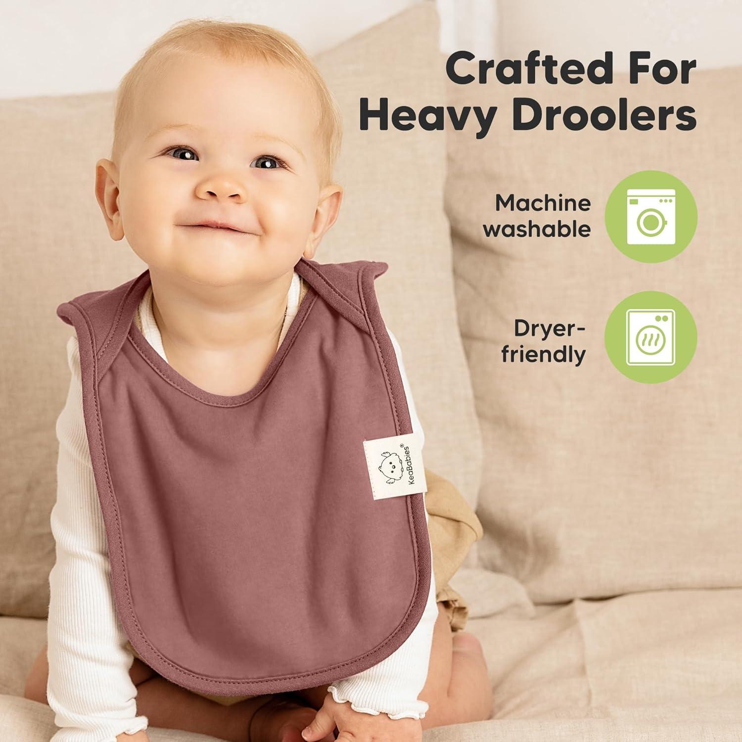 image8Pack Baby Bibs for Boys Girls  Pullover Bibs for Drooling Teething Baby Girl ampamp Boy Toddler Newborn Soft ampamp Absorbent Cute Colors Large Torso Coverage Keep Infant Clean ampamp Dry MauveMauve