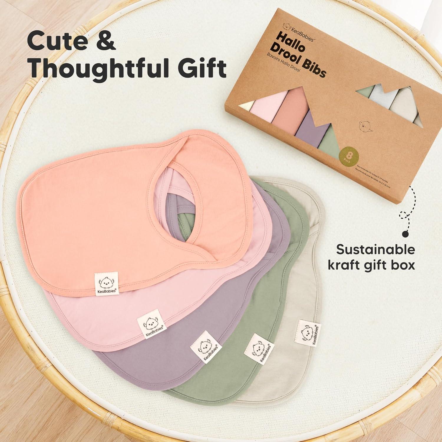 image8Pack Baby Bibs for Boys Girls  Pullover Bibs for Drooling Teething Baby Girl ampamp Boy Toddler Newborn Soft ampamp Absorbent Cute Colors Large Torso Coverage Keep Infant Clean ampamp Dry MauveEmbrace